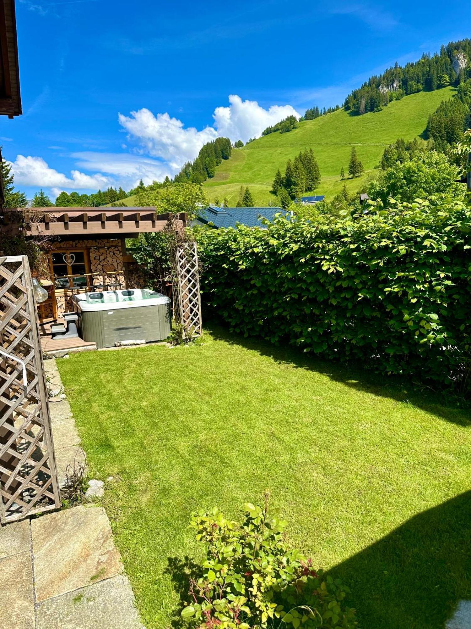 The Swiss Paradise 2 Apartment With Garden, Whirlpool, And Mountain Panorama Wirzweli Buitenkant foto